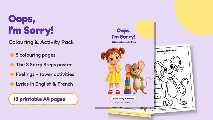 Oops, I'm Sorry Activity Pack